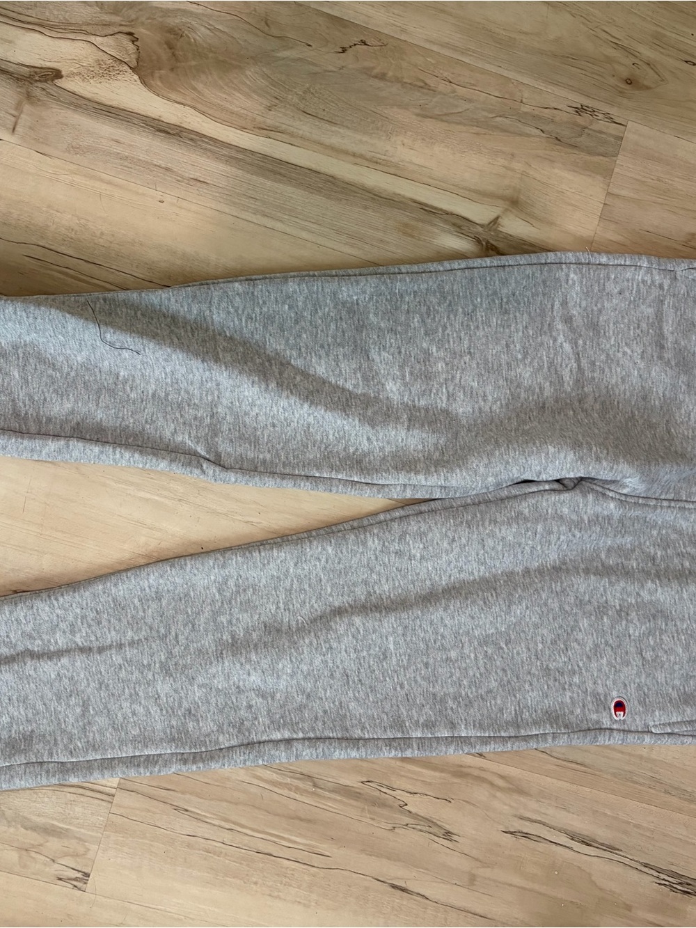 Champion boys Light Gray Joggers with Small Logo